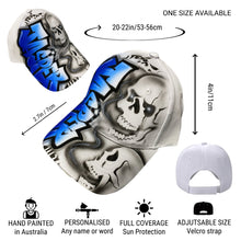 Load image into Gallery viewer, Side Skull Custom Name Baseball Cap