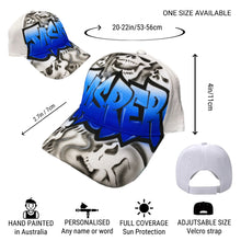 Load image into Gallery viewer, Front Skull Custom Name Baseball Cap