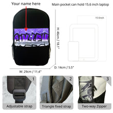 Load image into Gallery viewer, Purple Graff Backpack and Cap Combo (12)