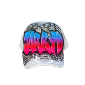 Graffiti Brick Wall Trucker (12)