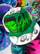 Load image into Gallery viewer, Green Smash Script Style Snapback Cap