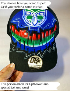 Up The Wahs Graffiti Snapback Cap