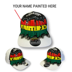 Panthers Graffiti Name Snapback Cap