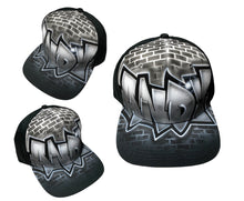 Load image into Gallery viewer, Graffiti Brick Wall Fade Snapback