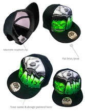 Load image into Gallery viewer, Custom Combo 1x Snapback Cap, 1x Backpack, 1x Lunchbox
