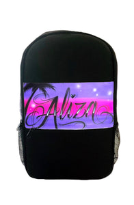 Love Script Palm Tree Style Backpack (2)