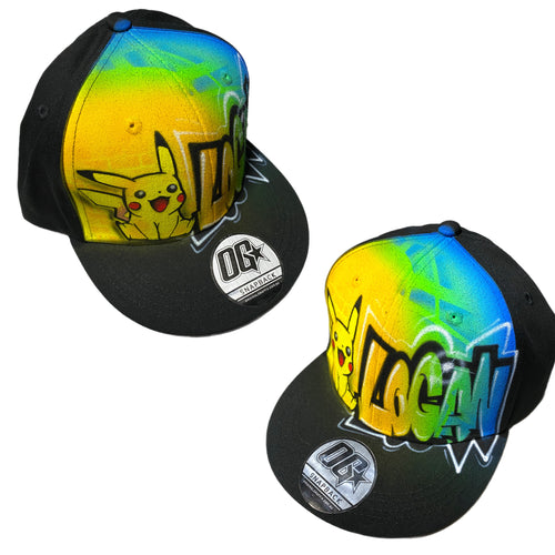 Graffiti Pika Character Snapback