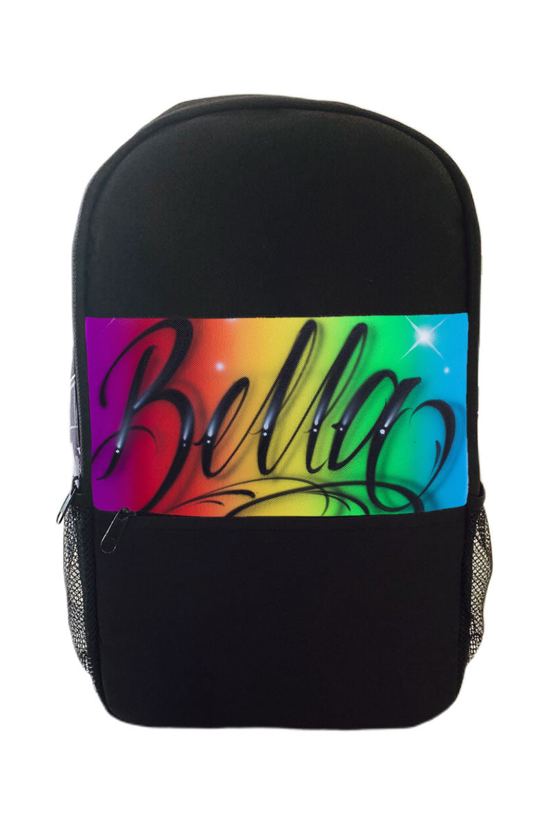 Rainbow Script Style Backpack (7)