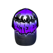 Load image into Gallery viewer, Double City Trucker Cap with Personalised Graffiti Name