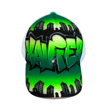 Load image into Gallery viewer, Double City Trucker Cap with Personalised Graffiti Name