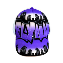 Load image into Gallery viewer, Double City Trucker Cap with Personalised Graffiti Name
