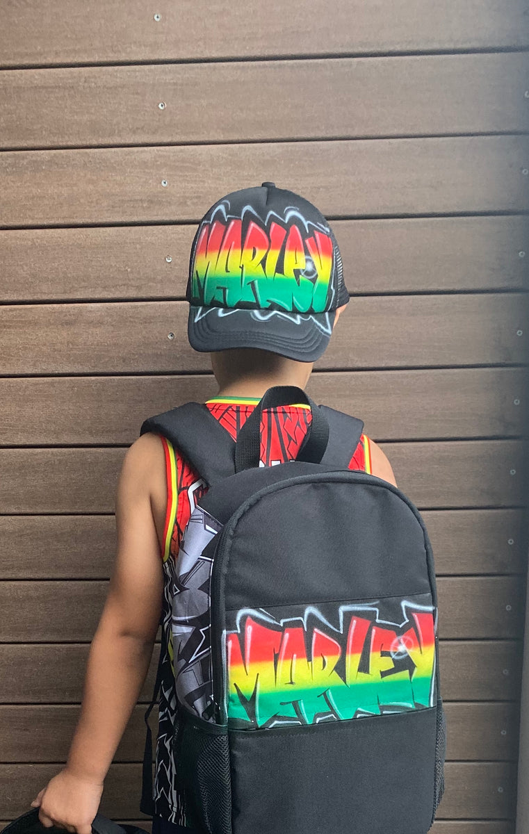 Rasta Kids Backpack and Cap Combo – Original Graffix
