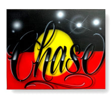 Load image into Gallery viewer, Aboriginal Flag Script Canvas