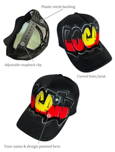 Aboriginal Flag Graffiti Style Backpack and Cap Combo (Combo2)