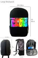 Load image into Gallery viewer, Rainbow Graff Style Backpack (7)