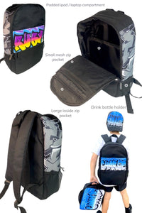 Custom Combo 1x Snapback Cap, 1x Backpack, 1x Lunchbox