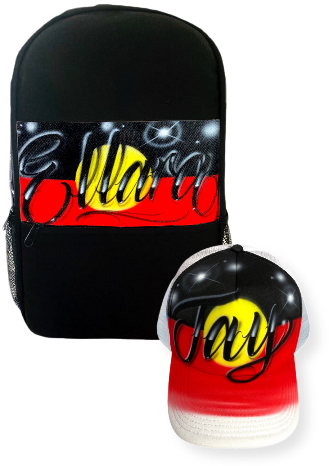 Aboriginal Flag Style Backpack and Cap Combo (Combo2)