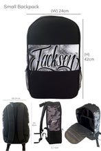 Load image into Gallery viewer, Brick Wall Script Style Custom School Combo (18) 1x TruckerCap, 1x Backpack, 1x Lunchbox
