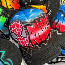 Load image into Gallery viewer, Spider Graffiti Trucker (S)
