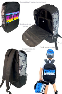 Skull Fade Style Custom Combo (3) 1x TruckerCap, 1x Backpack, 1x Lunchbox