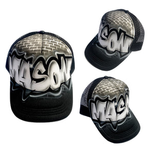 Graffiti Brick Wall Trucker (12)