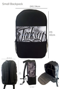 Brick Wall Script Style  Kids Backpack and Lunchbox Combo (Combo4)